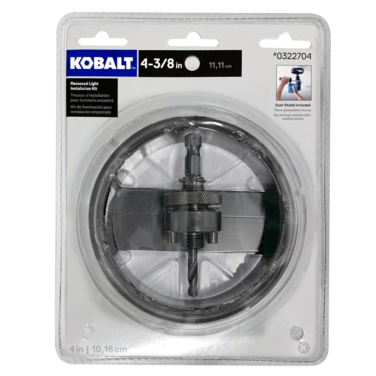 Promo π₯ Kobalt Hole Saws & Kits 4-3/8-in Carbide-Grit Arbored Recessed Lighting Hole Saw π 1 Promo π₯ Kobalt Hole Saws & Kits 4-3/8-in Carbide-Grit Arbored Recessed Lighting Hole Saw π