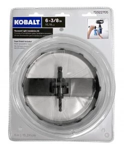 Best reviews of ⌛ Kobalt Hole Saws & Kits 6-3/8-in Carbide-Grit Arbored Recessed Lighting Hole Saw 🤩