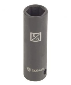 Outlet βοΈ Kobalt Impact Sockets & Impact Socket Sets Standard (SAE) 1/2-in Drive 5/8-in 6-Point Impact Socket π―