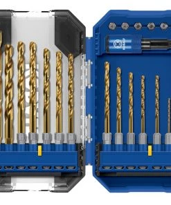 Discount 👏 Kobalt Twist Drill Bits 21-Piece Assorted x Set Titanium Twist Drill Bit Set ⭐