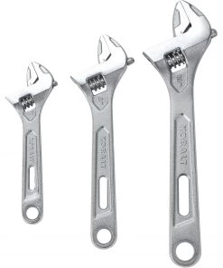 Wholesale 🎁 Kobalt Adjustable Wrenches 3-Piece Chrome Vanadium Steel Adjustable Wrench Set 🌟