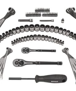 Deals 🧨 Kobalt Mechanics Tool Sets Universal 115-Piece Standard (SAE) and Metric Combination Matte Mechanics Tool Set (1/4-in; 3/8-in) 🎉 -Kobalt Sales Shop 05028175