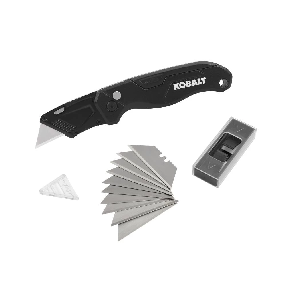 Discount β Kobalt Utility Knives Speed Release 10-Blade Folding Utility Knife with On Tool Blade Storage π 1 Discount β Kobalt Utility Knives Speed Release 10-Blade Folding Utility Knife with On Tool Blade Storage π