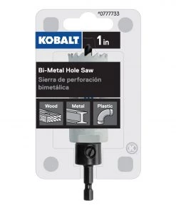 Outlet 👏 Kobalt Hole Saws & Kits 1-in Bi-Metal Arbored Hole Saw 👏