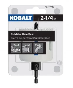 Buy ⭐ Kobalt Hole Saws & Kits 2-1/4-in Bi-Metal Arbored Hole Saw 👏