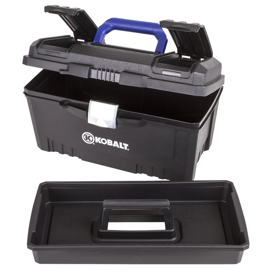 Best Pirce π Kobalt Portable Tool Boxes 17-in Black Plastic Lockable Tool Box π 4 Best Pirce π Kobalt Portable Tool Boxes 17-in Black Plastic Lockable Tool Box π - Image 4