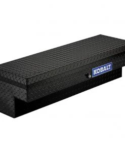 Best reviews of 🔥 Kobalt Truck Tool Boxes 46.9-in x 15.8-in x 13-in Black Aluminum Crossover Truck Tool Box 😀
