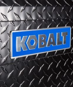 Cheapest 🎁 Kobalt Truck Tool Boxes 61.9-in x 13.9-in x 14-in Black Aluminum Top Mount Truck Tool Box 🎁 -Kobalt Sales Shop 08003432