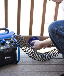 Best Sale 🔥 Kobalt Air Compressors 2-Gallon Single Stage Portable Electric Twin Stack Air Compressor 🎁 -Kobalt Sales Shop 08020665