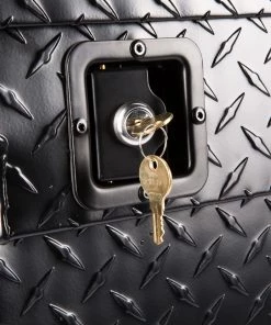 Cheapest 🎁 Kobalt Truck Tool Boxes 61.9-in x 13.9-in x 14-in Black Aluminum Top Mount Truck Tool Box 🎁 -Kobalt Sales Shop 08052748