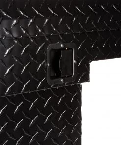 Cheapest 🎁 Kobalt Truck Tool Boxes 61.9-in x 13.9-in x 14-in Black Aluminum Top Mount Truck Tool Box 🎁 -Kobalt Sales Shop 08052749