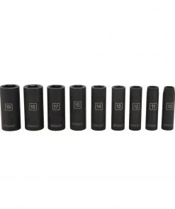 New ✔️ Kobalt Impact Sockets & Impact Socket Sets 9-Piece Metric 3/8-in Drive Set 6-Point Impact Socket Set 🔔