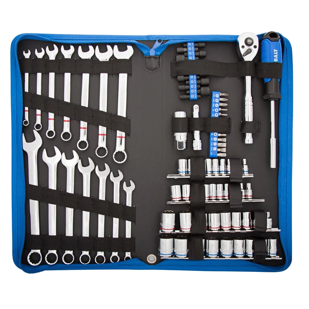 Coupon π― Kobalt Mechanics Tool Sets 80-Piece Standard (SAE) and Metric Combination Polished Chrome Mechanics Tool Set (3/8-in) π 3 Coupon π― Kobalt Mechanics Tool Sets 80-Piece Standard (SAE) and Metric Combination Polished Chrome Mechanics Tool Set (3/8-in) π - Image 3