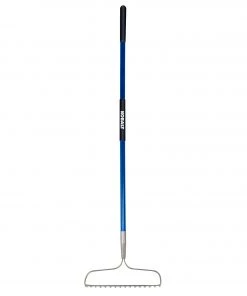 Best deal 🛒 Kobalt Garden Rakes 54-in L Fiberglass-Handle Steel Garden Rake 🌟