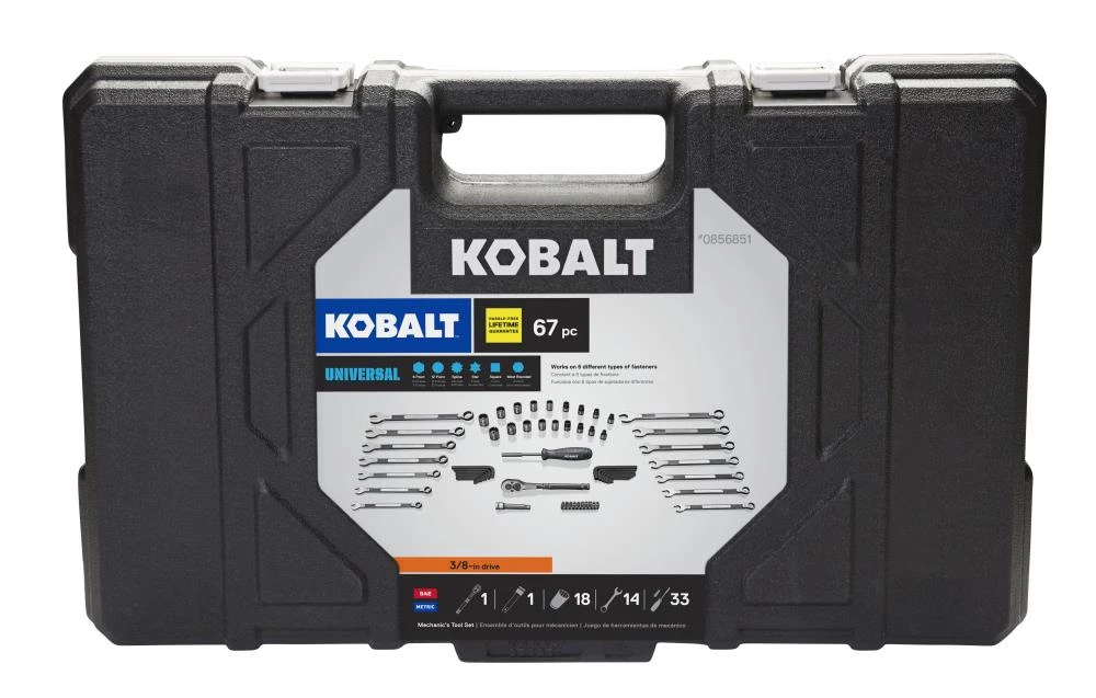 New π Kobalt Mechanics Tool Sets Universal 67-Piece Standard (SAE) and Metric Combination Matte Mechanics Tool Set (3/8-in) β¨ 6 New π Kobalt Mechanics Tool Sets Universal 67-Piece Standard (SAE) and Metric Combination Matte Mechanics Tool Set (3/8-in) β¨ - Image 6