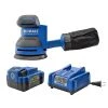 Best deal 🎁 Kobalt Power Sanders 24-Volt Brushless Cordless Random Orbital Sander with Bag (Battery Included) 👍