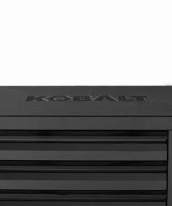 Discount ❤️ Kobalt Bottom Tool Cabinets 3000 Series 41-in W x 41-in H 5-Drawer Stainless Steel Rolling Tool Cabinet (Black) 👍 -Kobalt Sales Shop 08703970