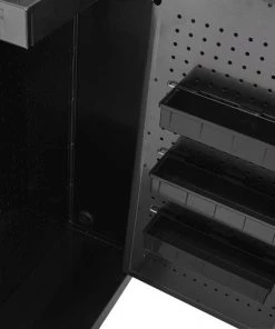 Discount ❤️ Kobalt Bottom Tool Cabinets 3000 Series 41-in W x 41-in H 5-Drawer Stainless Steel Rolling Tool Cabinet (Black) 👍 -Kobalt Sales Shop 08703974