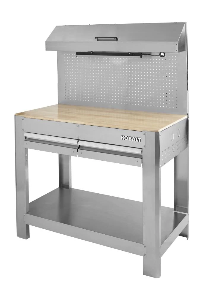 Cheap π Kobalt Work Benches 45-in W x 36-in H 2-Drawer Wood Work Bench βοΈ 3 Cheap π Kobalt Work Benches 45-in W x 36-in H 2-Drawer Wood Work Bench βοΈ - Image 3