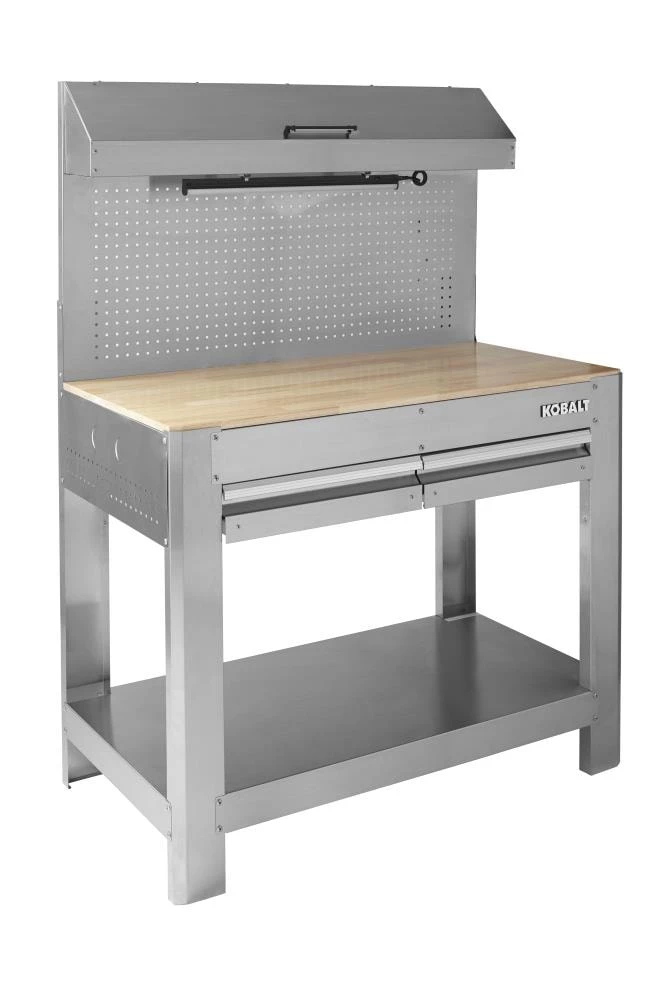 Cheap π Kobalt Work Benches 45-in W x 36-in H 2-Drawer Wood Work Bench βοΈ 2 Cheap π Kobalt Work Benches 45-in W x 36-in H 2-Drawer Wood Work Bench βοΈ - Image 2