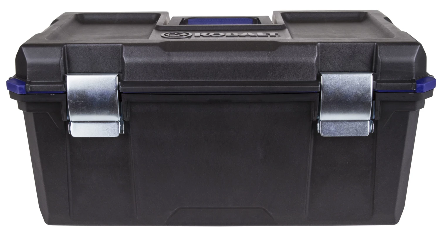 Cheap βοΈ Kobalt Portable Tool Boxes Zerust 22-in Black Plastic Lockable Tool Box π 2 Cheap βοΈ Kobalt Portable Tool Boxes Zerust 22-in Black Plastic Lockable Tool Box π - Image 2