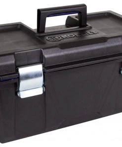Cheap ✔️ Kobalt Portable Tool Boxes Zerust 22-in Black Plastic Lockable Tool Box 👏