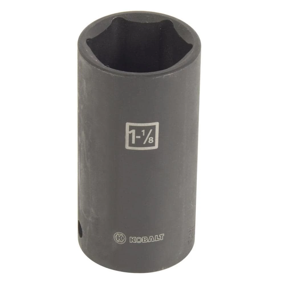 Discount π€© Kobalt Impact Sockets & Impact Socket Sets Standard (SAE) 1/2-in Drive 1-1/8-in 6-Point Impact Socket β€οΈ 1 Discount π€© Kobalt Impact Sockets & Impact Socket Sets Standard (SAE) 1/2-in Drive 1-1/8-in 6-Point Impact Socket β€οΈ