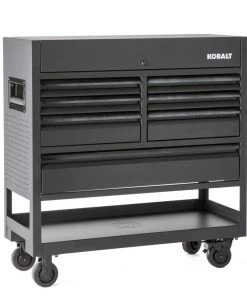 Discount β Kobalt Bottom Tool Cabinets 3000 Series 45-in W x 47-in H 7-Drawer Steel Rolling Tool Cabinet (Black) π