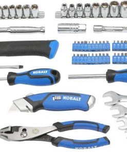 Coupon ⌛ Kobalt Mechanics Tool Sets 89-Piece Standard (SAE) Polished Chrome Mechanics Tool Set (3/8-in) ⭐