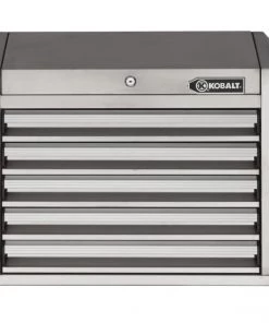 Cheapest π Kobalt Top Tool Chests 3000 Series 27-in W x 23.2-in H 5-Drawer Stainless Steel Tool Chest (Stainless Steel) π€©