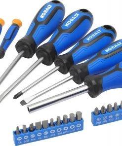 Hot Sale π€© Kobalt Screwdrivers 29-Piece Plastic Handle Magnetic Set Multi-bit Screwdriver Set π