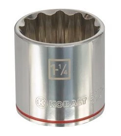 Coupon 😍 Kobalt Sockets & Socket Sets Standard (SAE) 1/2-in Drive 12-point 1-1/4-in Shallow Socket 👍 -Kobalt Sales Shop 099198852799lg
