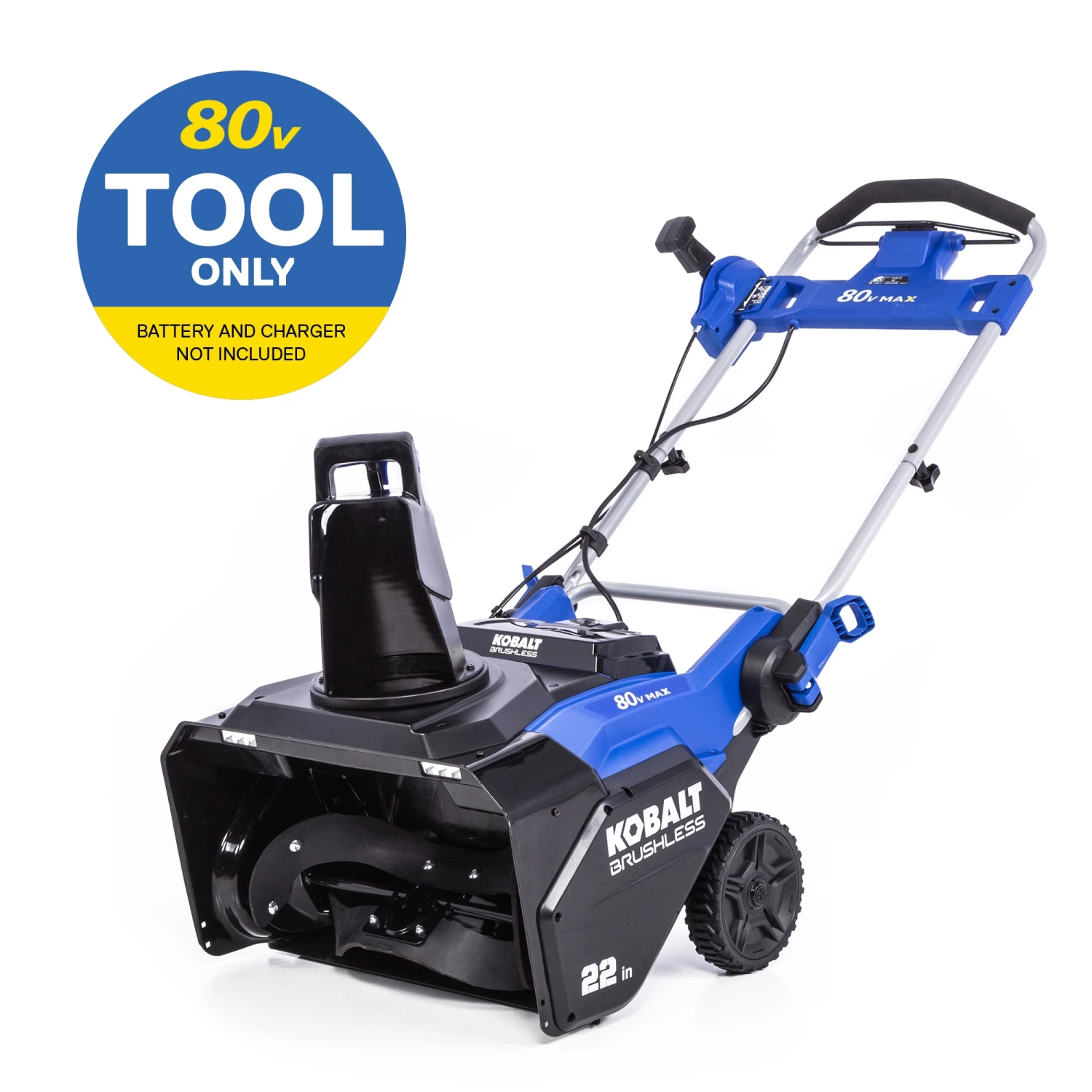 Brand new π― Kobalt Cordless Electric Snow Blowers 80-Volt Max 22-in Single-stage Cordless Electric Snow Blower (Battery Not Included) π 1 Brand new π― Kobalt Cordless Electric Snow Blowers 80-Volt Max 22-in Single-stage Cordless Electric Snow Blower (Battery Not Included) π