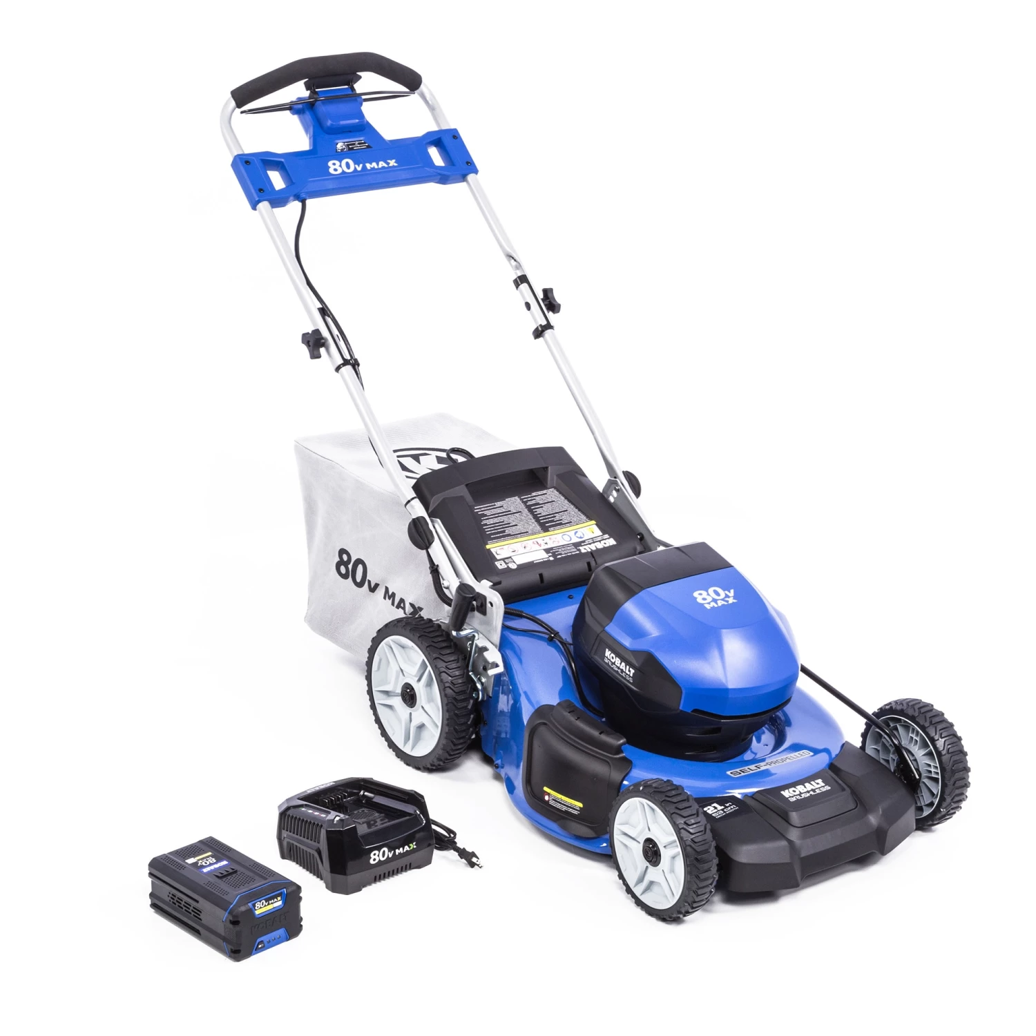Best Sale β Kobalt Cordless Electric Push Lawn Mowers 80-Volt Max Brushless 21-in Self-propelled Cordless Electric Lawn Mower 6 Ah (Battery and Charger Included) 𧨠2 Best Sale β Kobalt Cordless Electric Push Lawn Mowers 80-Volt Max Brushless 21-in Self-propelled Cordless Electric Lawn Mower 6 Ah (Battery and Charger Included) 𧨠- Image 2