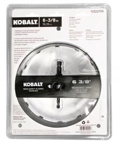 Best reviews of ⌛ Kobalt Hole Saws & Kits 6-3/8-in Carbide-Grit Arbored Recessed Lighting Hole Saw 🤩 -Kobalt Sales Shop 10507475