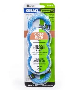 Outlet ⌛ Kobalt String Trimmer Line 5-Pack 16-ft Spool 0.095-in Pre-Cut Trimmer Line 🎁