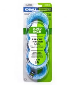 Top 10 🎁 Kobalt String Trimmer Line 5-Pack 16-ft Spool 0.08-in Pre-Cut Trimmer Line 👏