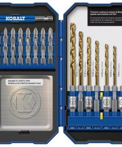 Cheapest 🌟 Kobalt Twist Drill Bits 40-Piece Assorted Set Titanium Coated Hss Twist Drill Bit Set 👍