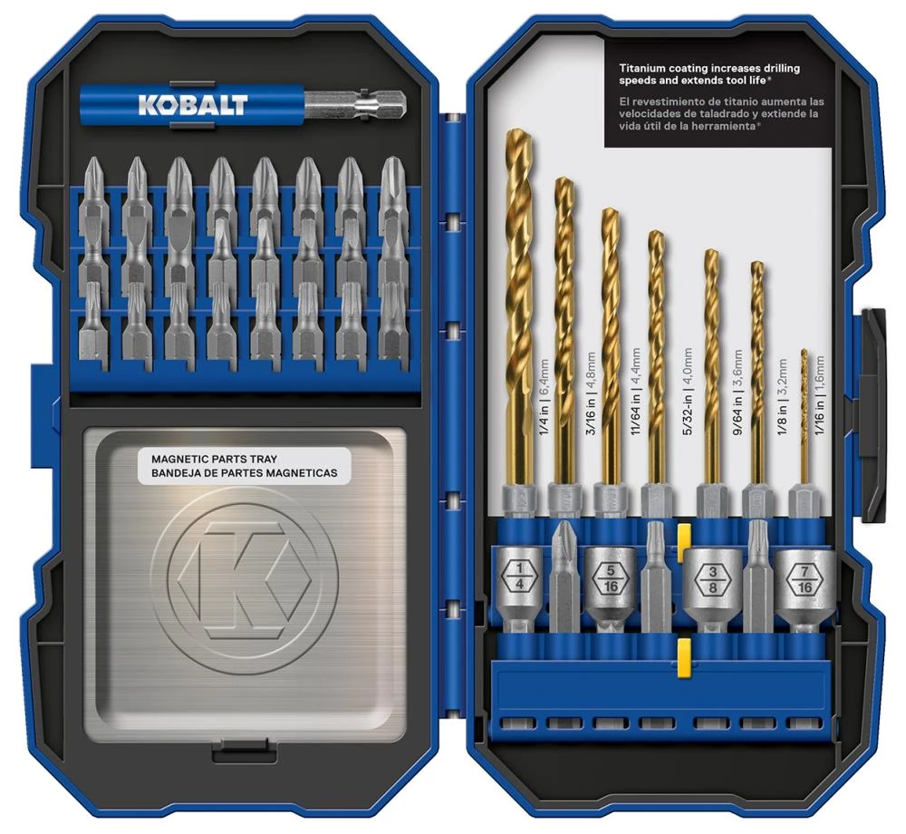 Cheapest π Kobalt Twist Drill Bits 40-Piece Assorted Set Titanium Coated Hss Twist Drill Bit Set π 1 Cheapest π Kobalt Twist Drill Bits 40-Piece Assorted Set Titanium Coated Hss Twist Drill Bit Set π