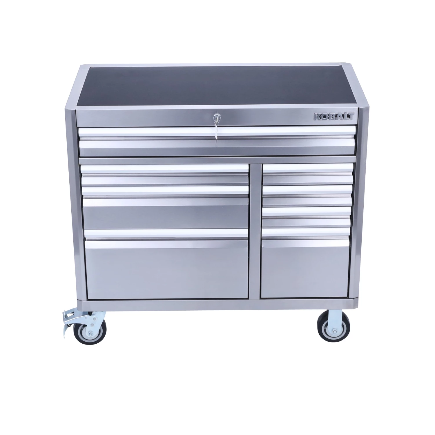 Best Sale π― Kobalt Bottom Tool Cabinets 3000 Series 41-in W x 37.5-in H 8-Drawer Stainless Steel Rolling Tool Cabinet (Stainless Steel) β€οΈ 1 Best Sale π― Kobalt Bottom Tool Cabinets 3000 Series 41-in W x 37.5-in H 8-Drawer Stainless Steel Rolling Tool Cabinet (Stainless Steel) β€οΈ