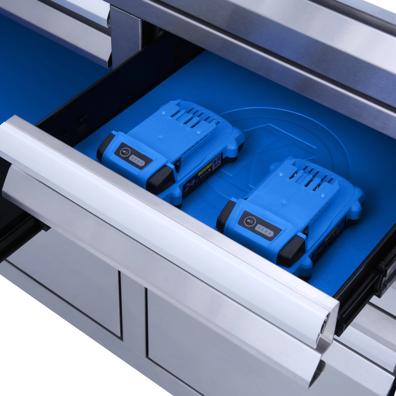 Best Sale π― Kobalt Bottom Tool Cabinets 3000 Series 41-in W x 37.5-in H 8-Drawer Stainless Steel Rolling Tool Cabinet (Stainless Steel) β€οΈ 9 Best Sale π― Kobalt Bottom Tool Cabinets 3000 Series 41-in W x 37.5-in H 8-Drawer Stainless Steel Rolling Tool Cabinet (Stainless Steel) β€οΈ - Image 9