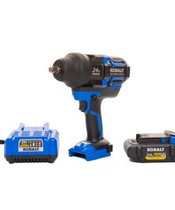 Best Sale 🎉 Kobalt Impact Wrenches 24-Volt XTR Variable Speed Brushless 1/2-in Drive Cordless Impact Wrench (1-Battery Included) 🤩