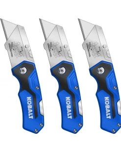 Coupon 👍 Kobalt Utility Knives 18mm 3-Blade Folding Utility Knife 🛒