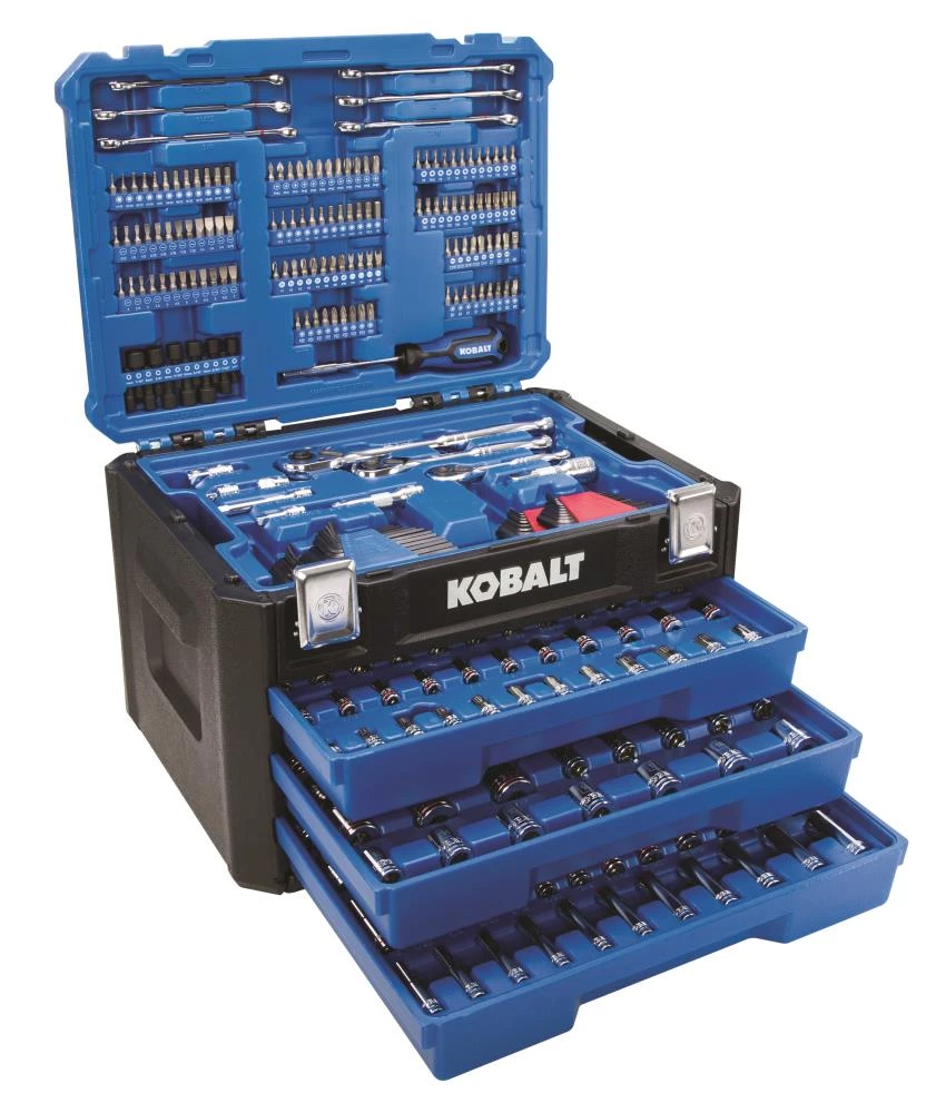 Brand new π₯ Kobalt Mechanics Tool Sets 319-Piece Standard (SAE) and Metric Combination Polished Chrome Mechanics Tool Set (1/4-in; 3/8-in) π 2 Brand new π₯ Kobalt Mechanics Tool Sets 319-Piece Standard (SAE) and Metric Combination Polished Chrome Mechanics Tool Set (1/4-in; 3/8-in) π - Image 2