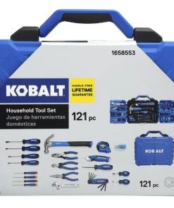 Cheap 😀 Kobalt Household Tool Sets 121-Piece Household Tool Set with Folding Case 👍 -Kobalt Sales Shop 15060475