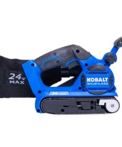 Outlet 💯 Kobalt Power Sanders Kobalt 24V MAX 24-Volt Brushless Cordless Variable Belt Sander with Dust Management 🌟
