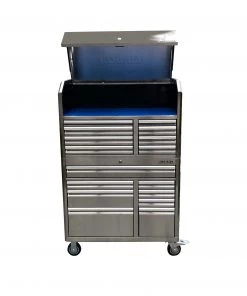 Brand new 🛒 Kobalt Top Tool Chests 3000 Series 41-in W x 26.1-in H 8-Drawer Stainless Steel Tool Chest (Stainless Steel) 👍 -Kobalt Sales Shop 15318997 scaled