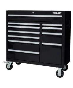 Discount ✔️ Kobalt Bottom Tool Cabinets 3000 Series 41-in W x 37.5-in H 8-Drawer Steel Rolling Tool Cabinet (Black) ⭐ -Kobalt Sales Shop 15319016