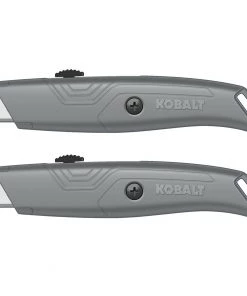 Outlet π Kobalt Utility Knives Kobalt 2pk retractable utility knife 18mm 6-Blade Retractable Utility Knife with On Tool Blade Storage β