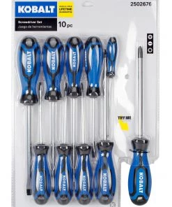 Cheap ✨ Kobalt Screwdrivers 10-Piece Plastic Handle Magnetic Set Screwdriver Set 🎉